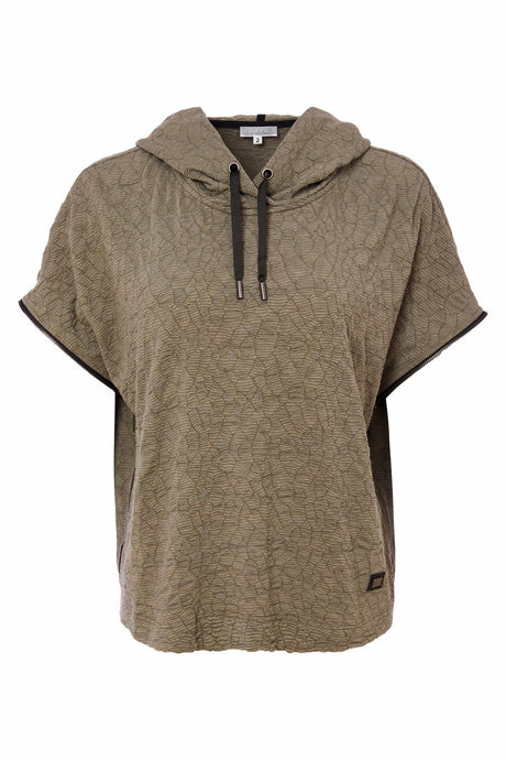 25220 - Embossed Hooded Top - Naya