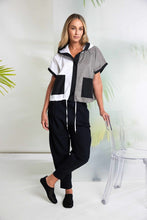 Load image into Gallery viewer, Two Tone Hooded Jacket With Contrast Panel And Pockets - Naya