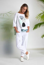 Load image into Gallery viewer, Placement Print Top With Contrast Hem panel At Front- Mint - Naya