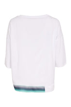 Load image into Gallery viewer, Placement Print Top With Contrast Hem panel At Front- Mint - Naya
