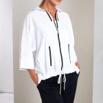 Load image into Gallery viewer, High Neck Zip Top With Contrast Colour Trim And Pocket Detail - Naya