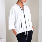 Load image into Gallery viewer, High Neck Zip Top With Contrast Colour Trim And Pocket Detail - Naya