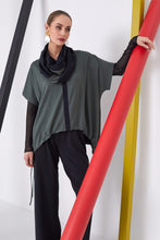 Load image into Gallery viewer, 138- Naya 2 Tone Snood- Black &amp; Forest
