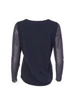 Load image into Gallery viewer, 24106 - Mesh Sleeve Top- Black- Naya