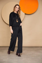 Load image into Gallery viewer, 24185- Zig zag cord panel top - Black- Naya