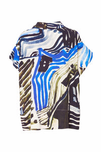 25161 - Geometric Print Shirt - Ora