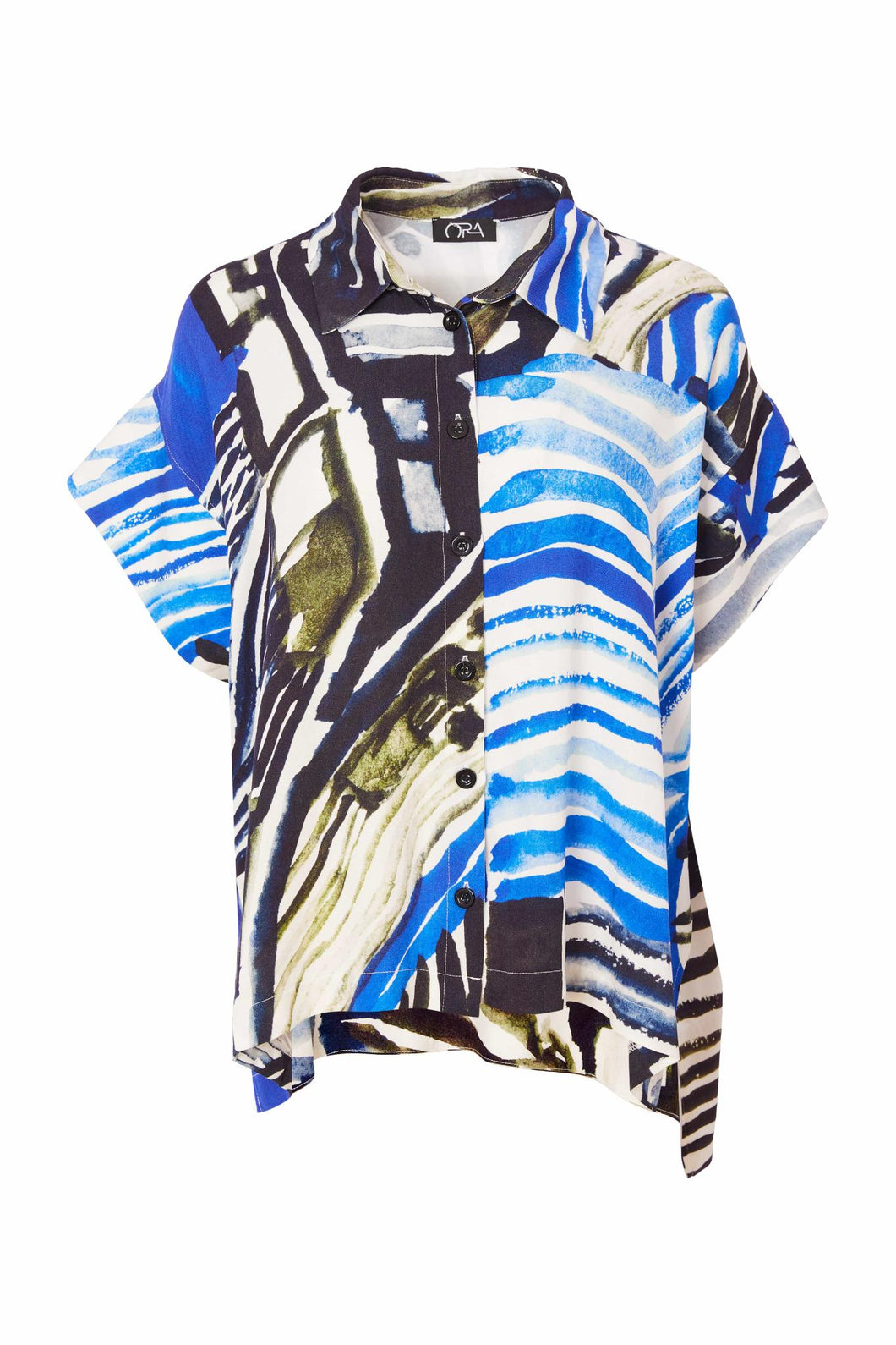 25161 - Geometric Print Shirt - Ora