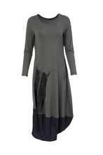 Load image into Gallery viewer, 167- Ora Jersey Placement Print Dress-Forest