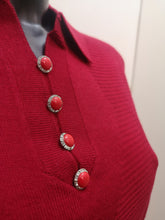 Load image into Gallery viewer, FF157- Barolo Collar Wool Mix Jumper - Castle