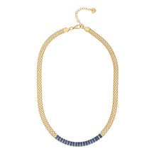 Load image into Gallery viewer, Sapphire Mesh Necklace- Knight &amp; Day Jewellery