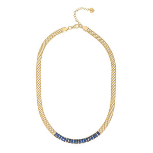 Sapphire Mesh Necklace- Knight & Day Jewellery
