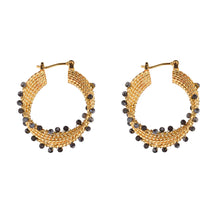 Load image into Gallery viewer, Spiral Black Earrings- Knight &amp; Day Jewellery