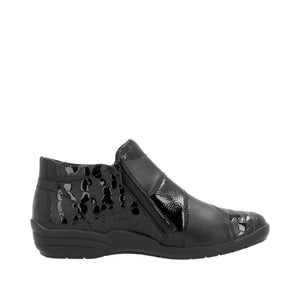 Black Ankle Boot with Zip - Remonte