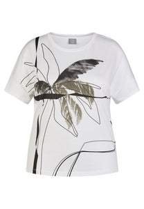 221305- Tropical Print T Shirt- Rabe