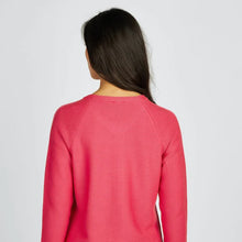 Load image into Gallery viewer, 113526- Magenta Zip Cardigan- Rabe