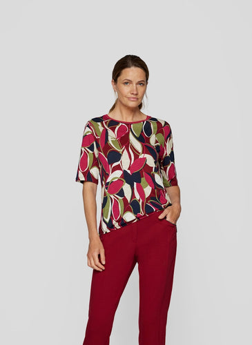 211350 - Autumn Leaves Printed T-shirt - Rabe