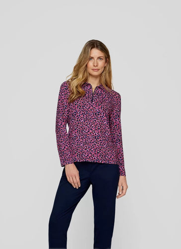 123352 - Pink Printed Long Sleeve T-shirt - Rabe