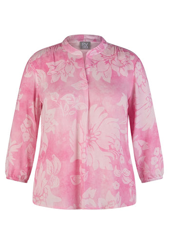 222100 - Pink Floral Print Blouse - Rabe