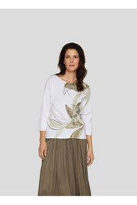 221603 - Green Print Pullover - Rabe