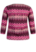 Load image into Gallery viewer, Chervon Print T-Shirt - Rabe
