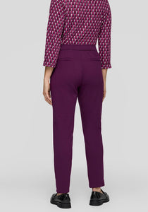 Slim Leg Trousers with Zip Detail - Rabe