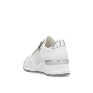 N4322-80 - White and Sliver Trainer - Rieker