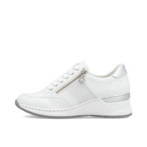 N4322-80 - White and Sliver Trainer - Rieker