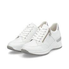Load image into Gallery viewer, N4322-80 - White and Sliver Trainer - Rieker