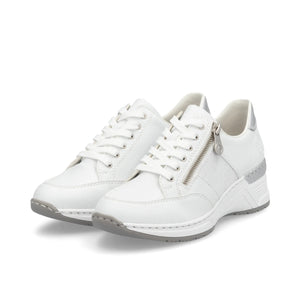 N4322-80 - White and Sliver Trainer - Rieker