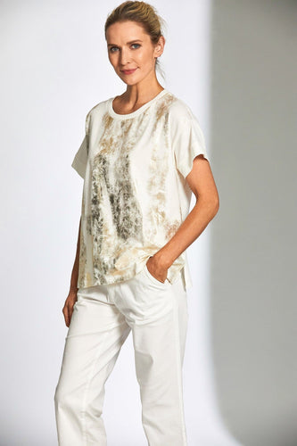 25163 - Metalic Front Top - Peruzzi