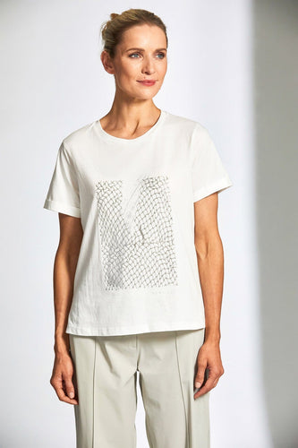 25402 - Metallic Print T-Shirt - Peruzzi