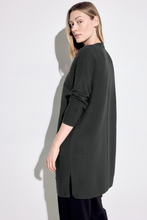 Load image into Gallery viewer, 253765- Fine Knit Longline Cardigan - Strong Khaki- Cecil