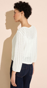 321482- Crochet Cardigan- Off White- Street One