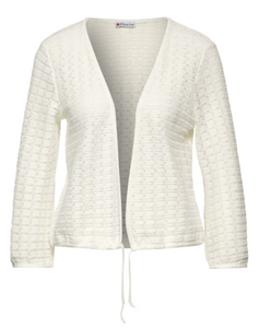 321482- Crochet Cardigan- Off White- Street One