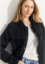 Load image into Gallery viewer, 212152- Muslin Jacket- Black- Cecil