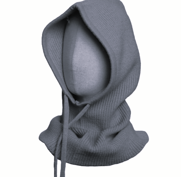 5004512 - Knitted Hood - Grey - Zelly