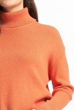 Load image into Gallery viewer, 7212- Roll Neck Asymmetrical Jumper- Squash- Foil