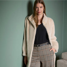 Load image into Gallery viewer, Faux Fur Coat - Ecru - Surkana