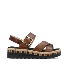 Load image into Gallery viewer, V7951-24 - Rich Tan Strap Sandal- Rieker