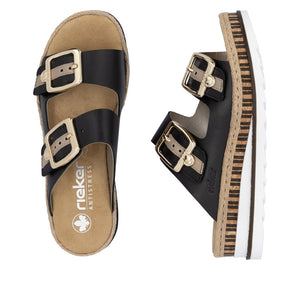 V7955-00 - Rich Buckle Buckle Sandal- Rieker
