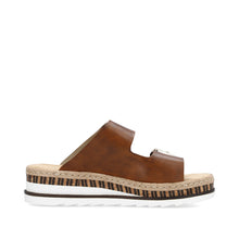 Load image into Gallery viewer, V7955- Rich Tan Buckle Sandal- Rieker