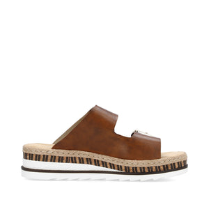 V7955-24 - Rich Tan Buckle Sandal- Rieker