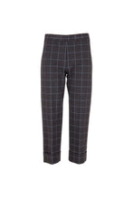Load image into Gallery viewer, W24123- Check Trousers- Grey- Peruzzi