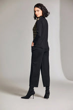 Load image into Gallery viewer, W24177- Circle Design Long Sleeve Top- Ecru/Black- Peruzzi