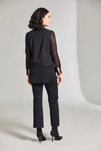 Load image into Gallery viewer, W24602- Long Sleeve Diamonte Shirt- Black- Peruzzi
