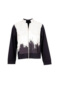 Print Zip-Up Jacket - Peruzzi