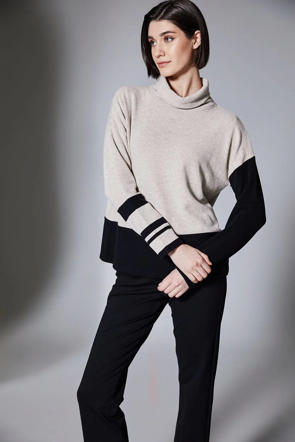 Stripe Block Colour Fleece - Peruzzi