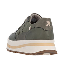 Load image into Gallery viewer, Olive Ripple Sole Trainer - Rieker