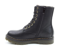 Load image into Gallery viewer, Justina Laced/Zip Ankle Boot- Black- Heavenly Feet