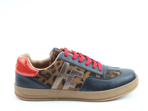 Madison Trainer - Black/Leopard - Heavenly Feet